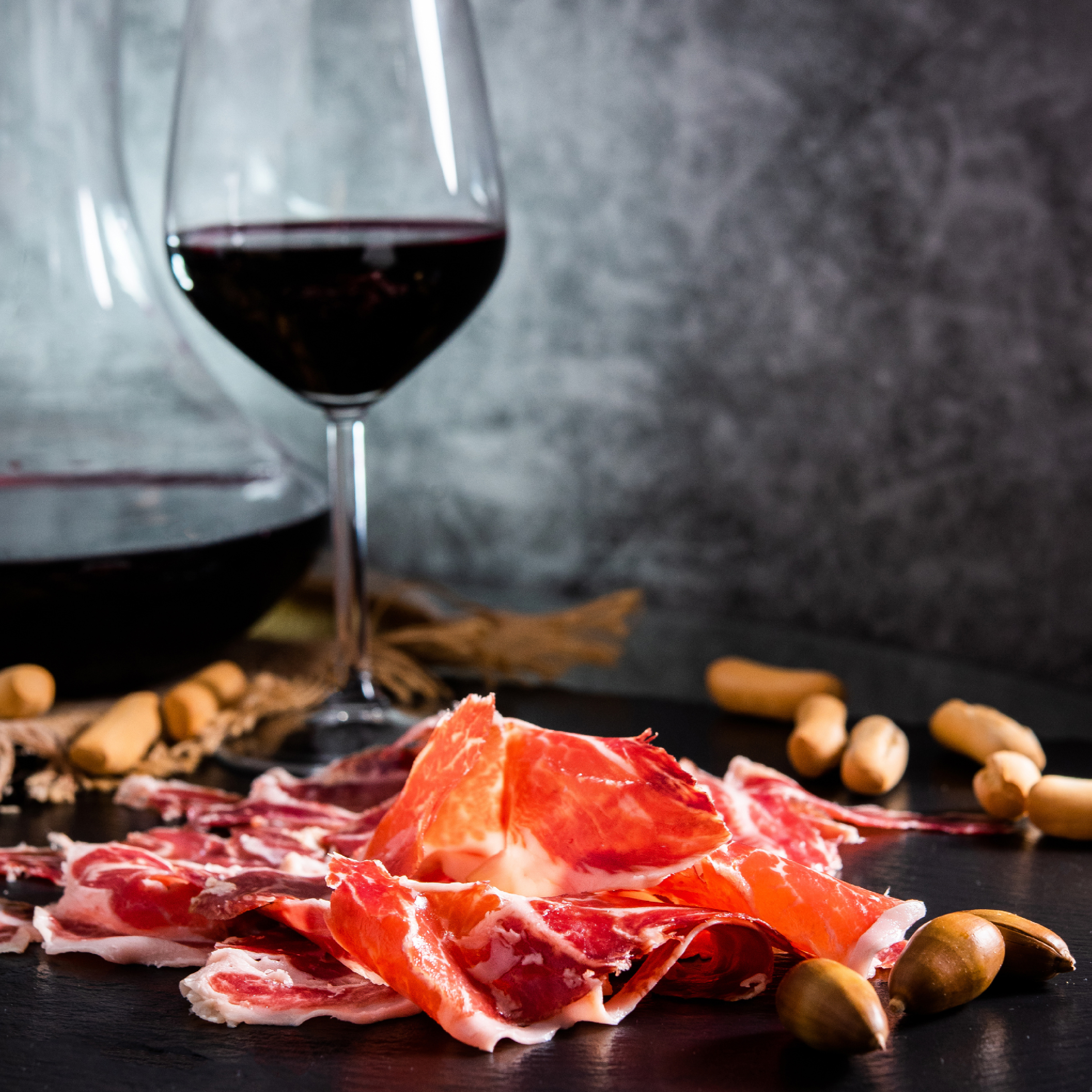 Schinken, Speck & Wein